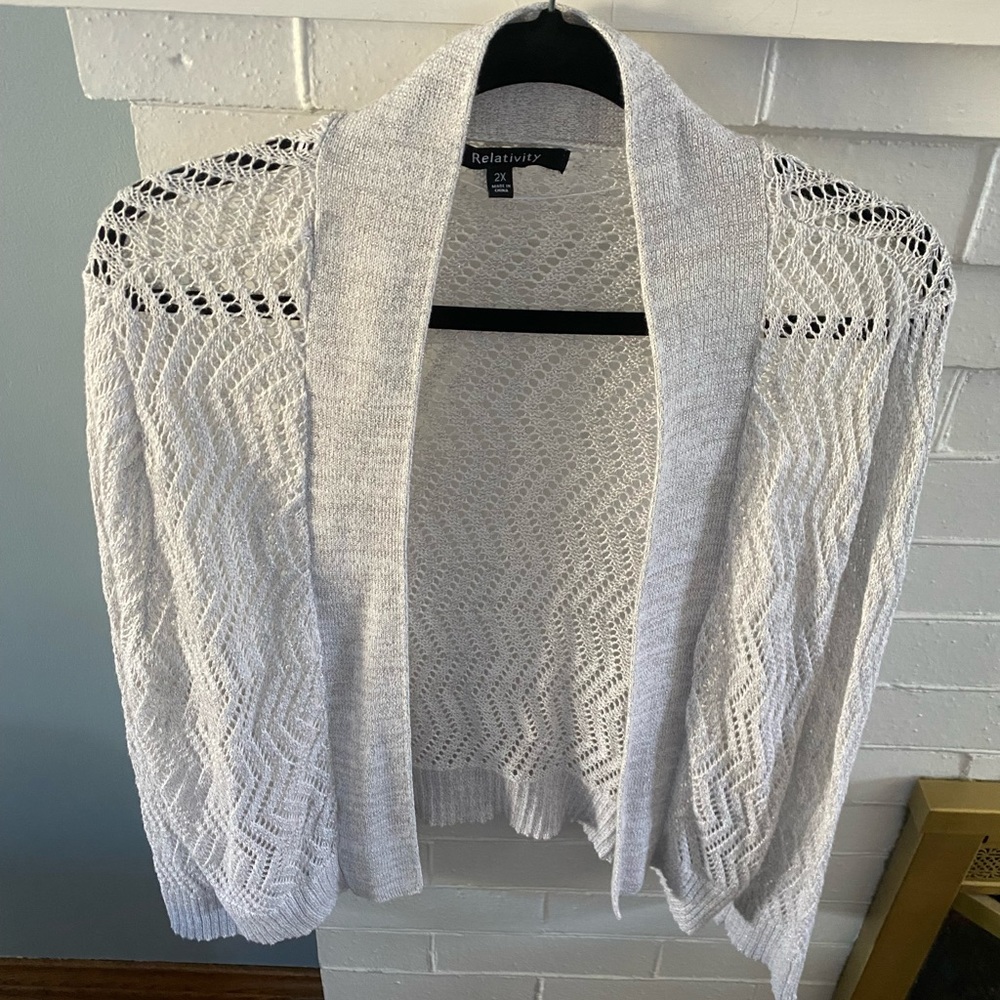 Sz 2x Relativity Cropped Sweater